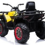 Atv electric Nichiduta Desert cu roti din cauciuc EVA scaun piele si pornire la cheie 12V Yellow