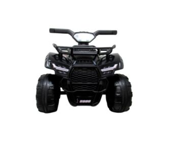 Atv electric pentru copii R-Sport J8AAA negru 35W cu tractiune spate, muzica, sunete si lumni