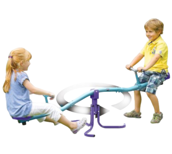 Balansoar metalic rotativ copii See Saw Plum