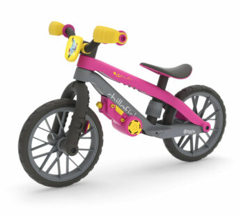 Bicicleta de echilibru, Chillafish, BMXie Moto, Cu suruburi si surubelnita pentru copii, Cu sunete reale Vroom Vroom, Cu sa reglabila, Greutatate 3.8 Kg, 12 inch, Pentru 2 – 5 ani, Pink