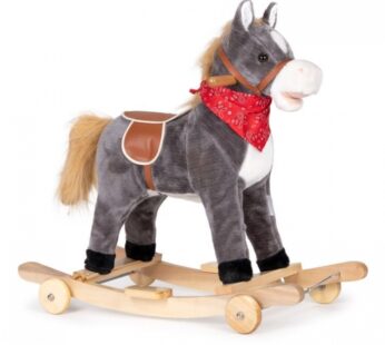 Calut balansoar Ecotoys cu roti si sunete XL-106W gri