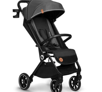 Carucior sport, Lionelo, Cloe, Cu accesorii, Cadru din aluminiu, Pana la 22 kg, Usor, Pliere compacta pentru avion, cu o singura mana, Ideal pentru toate tipurile de suprafete, 6 luni+, Gri