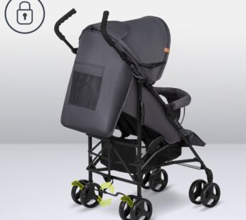 Carucior sport Lionelo Elia Cu plasa de tantari, Standard de siguranta EN1888-1 Gri inchis