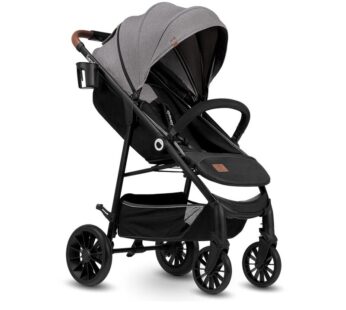 Carucior sport, Lionelo, Zoey, De la nastere, Cu accesorii, Cadru din aluminiu, 0- 15 kg, Conform cu standardul european de securitate EN1888-1, Gri