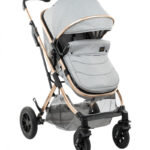 Carucior transformabil KikkaBoo 3 in 1 Kaia Light Grey