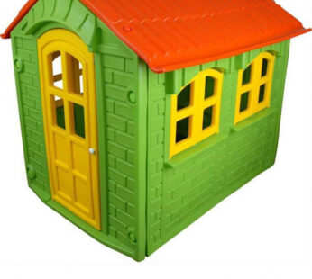 Casuta mare de gradina pentru copii Pilsan My Home Verde 157x133x148 cm, utilizare interiorexterior,plastic rezistent UV,design realist,usa si ferestre functionale