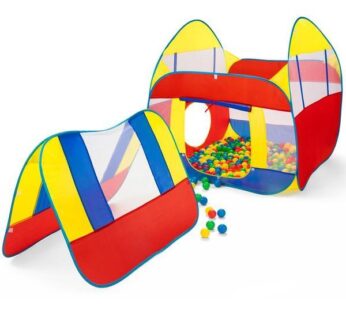 Cort de joaca copii XXL + 300 bile colorate, Kiduku, KZ-011