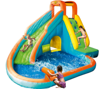 Spatiu de joaca gonflabil piscina si tun cu apa Happy Hop 9117N