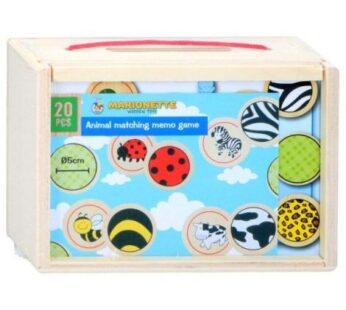 Joc de memorie din lemn Marionette 20 piese