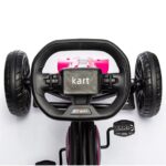 Kart cu pedale si roti EVA Nichiduta Performance Pink