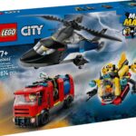 LEGO® City - Elicopter, autospeciala de pompieri si submarin in versiuni remixate (60462)