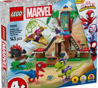 LEGO® Spidey – Infruntarea dintre dinozaurii Spidey si Gobby la casa-sediu din copac (11200)