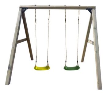 Leagan din lemn pentru 2 copii