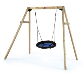 Leagan din lemn pentru copii Nest Swing Set Plum