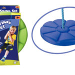 Leagan pentru copii rotund din plastic Blue Flower