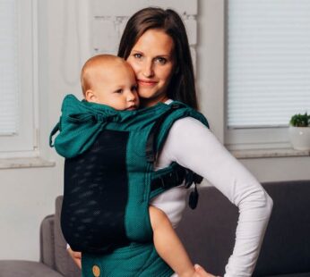 Marsupiu LennyGo Toddler Mesh Basic Line Emerald