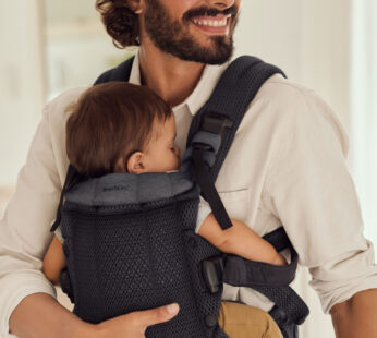 Marsupiu anatomic cu multiple pozitii de purtare colectia Harmony 3D Mesh Anthracite Editie Limitata