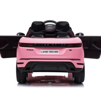 Masinuta electrica pentru copii Nichiduta Range Rover Pink 12V 70W cu scaun piele si roti EVA, scaun piele si roti eva, centuri siguranta, mufa mp3, slot usb, functie slow start, telecomanda