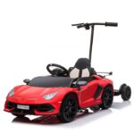 Masinuta electrica + hoverboard, Lamborghini Aventador SVJ, 70W, 12V 14Ah premium, Rosu