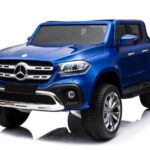 Masinuta electrica pentru copii, Mercedes X-Class 4x4 180W 12V 14Ah PREMIUM Albastru