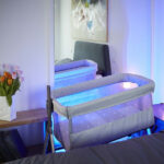 Patut Cullami co-sleeper 2 in 1 cu laterala culisanta reglabil in 8 pozitii pe inaltime Bej