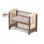 Patut fara sertar Vessanti Ella Maro + Saltea Cocos 10 cm