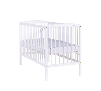 Patut pentru copii Drewex Clasico Alb + Saltea Cocos 8 Cm