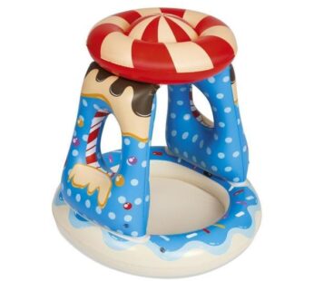 Piscina gonflabila copii, Bestway 52270 Candyville, multicolor, 26 Litri, 91 x 91 x 89 cm