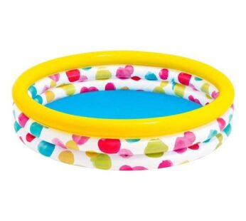 Piscina gonflabila copii, Intex, Cool dots ,multicolor, 581 litri,168 x 38 cm, 58449