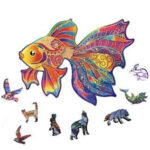 Puzzle din lemn - Pestisor, 100 de piese | Yisheng