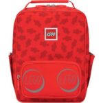 Rucsac Casual Lego Tribini Classic Small, design Filled Minifigure, rosu, 28.5 x 12 x 22.5 cm