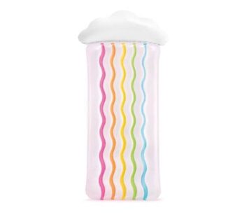 Saltea-Placa gonflabila pentru inot, Intex, 56804, Curcubeu, 180 X 86 cm, Multicolor