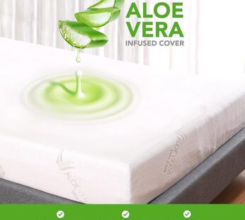 Saltea pentru patut 120x60x10 cm Aloe Vera