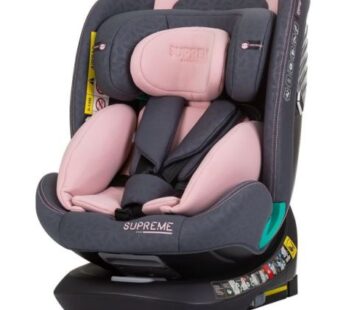 Scaun auto Chipolino Supreme I-Size 40-150 cm cu sistem Isofix flamingo