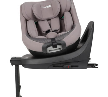 Scaun auto, FreeON, Lotus, Pentru copii, Nastere – 125 Cm, Rotire 360° grade, Tehnologie Isofix I-Size, Spatar reglabil, Conform cu standardul european de securitate ECE R129, Grey