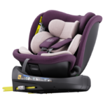 Scaun auto rotativ cu isofix B-Joy Deluxe Buf Boof iSize 40-150 cm purple