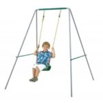 Set leagan pentru copii metalic cu sezut inclus Plum