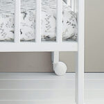 Set roti pentru patut copii 120 x 60 cm alb Woodies