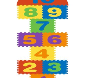 Covoras puzzle din spuma Sotron multicolor 11 piese