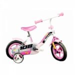 Bicicleta copii 2-3 ani, 10 inch, Cu Maner Pentru Parinti Roz, Dino Bikes DN108