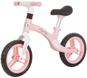 Bicicleta copii 2-5 ani, fara pedale, Zig Zag Pink, Chipolino DIKZZ02405PI