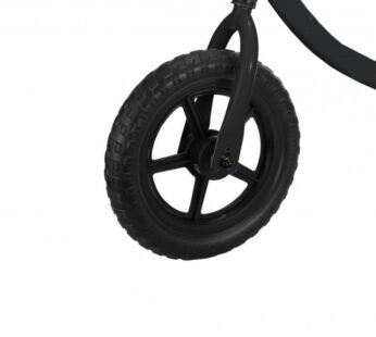 Bicicleta pentru copii Novokids SplendOr Balance Bike 121 Negru pedagogica fara pedale, Roti 12 inch, 1-5 ani, Maxim 30 kg, Cadru otel, Roti din spuma cauciucata EVA, Ghidon si sa reglabile pe inaltime