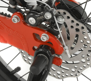 Bicicleta pentru copii Royal Baby 16 inch Mars M1601C RosuAlb 4-6 ani, cadru din aluminiu, roti ajutatoare, frana spate mecanica pe disc frana fata C-brake