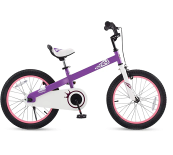 Bicicleta pentru copii Royal Baby Honey Children Mov cu ghidon reglabil, cadru din otel, 18 inch, varsta 5-7 ani , greutate suportata 80 kg