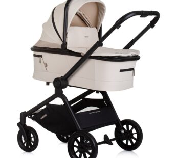 Carucior Chipolino Magnum 3 in 1 biscotta cu suspensii, cadru din aluminiu, rucsac, husa picioare, greutate admisa 22 kg