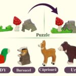 Puzzle 7 piese - Didy veverita Coada-Verde | Didy Toys
