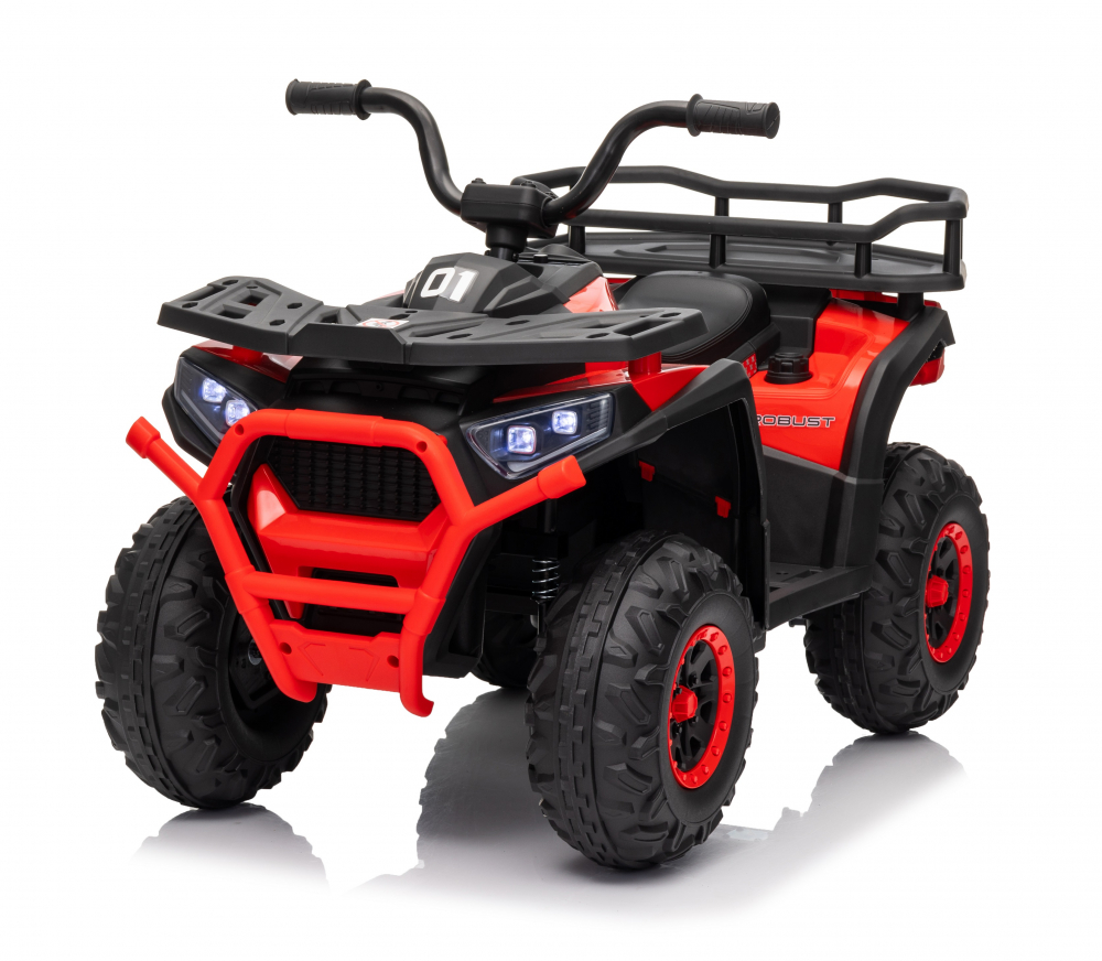 Atv electric pentru copii Nichiduta Desert XRobust 4x4 Speed Red,4 motoare, Acumulator 24V 5Ah, Roti EVA, Scaun din piele, Suport picioare, Efecte sonore, Faruri cu lumini LED,Pornire la buton, Pedala acceleratie