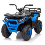 Atv electric pentru copii Nichiduta Desert XRobust Speed Blue, cu 2 motoare, Acumulator 12V 4.5Ah, Roti rezistente, Suport picioare, Manere ergonomice, Efecte sonore, Faruri cu lumini LED,Pornire la buton, Pedala acceleratie