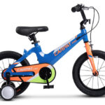 Bicicleta Copii 4-6 ani Carpat PRO C16122B AlbastruPortocaliu, roti 16 inch, inaltime utilizator 100- 115 cm , greutate suportata 50 kg
