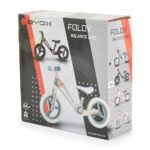 Bicicleta de echilibru fara pedale pentru copii Byox Foldy Blue, Design pliabil, Roti 12 inch din PU rezistent, Sezut ergonomic reglabil, Manere confortabile antiderapante, Varsta recomandata 2ani+